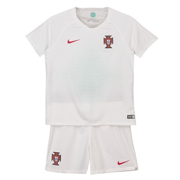 Camiseta Portugal 2ª Niño 2018 Blanco